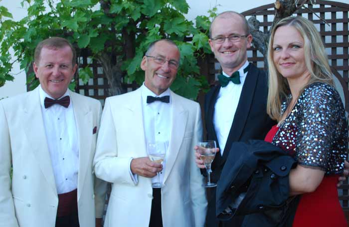 Michael Kennedy and Chairman Tony Clare, Paul and Lucy Kirkbright